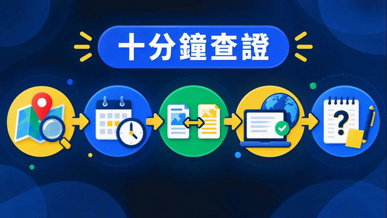 十分鐘消息查證流程圖