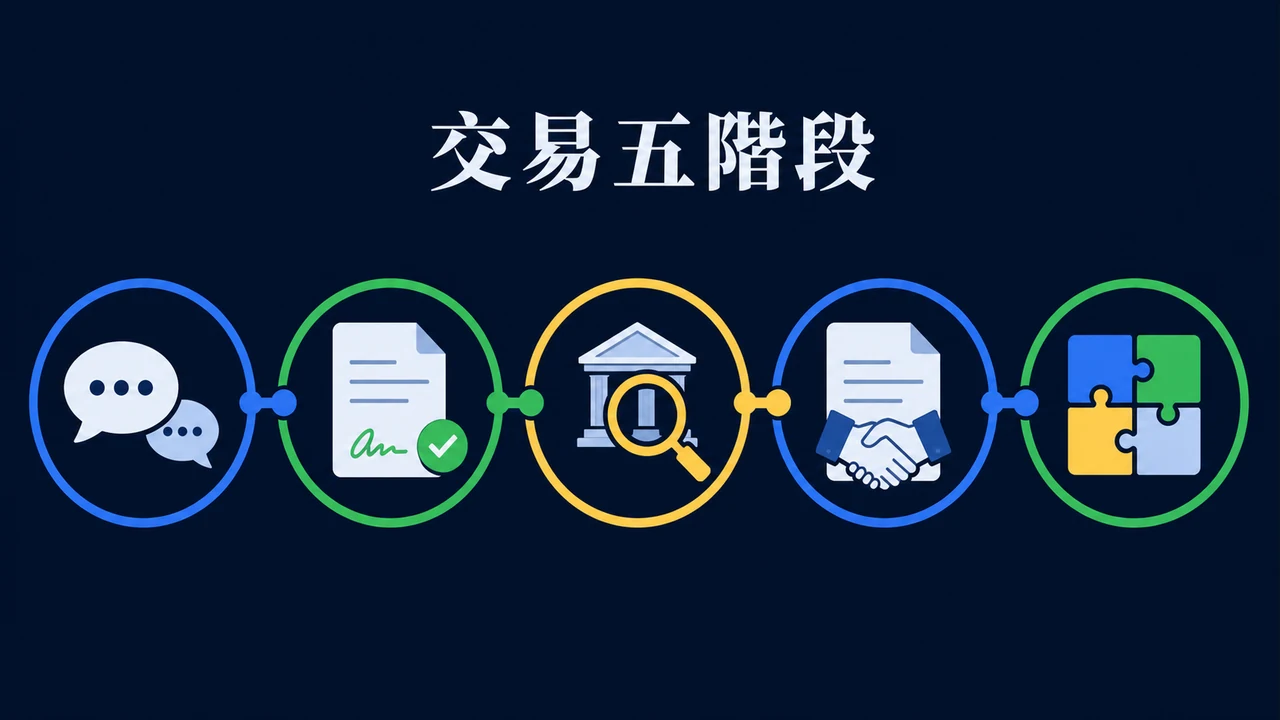平台合作併購五階段時間軸