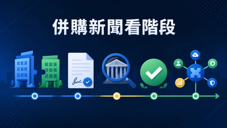 平台合作與併購新聞別急著下結論：用時間軸拆解已完成、待核准與傳聞主圖
