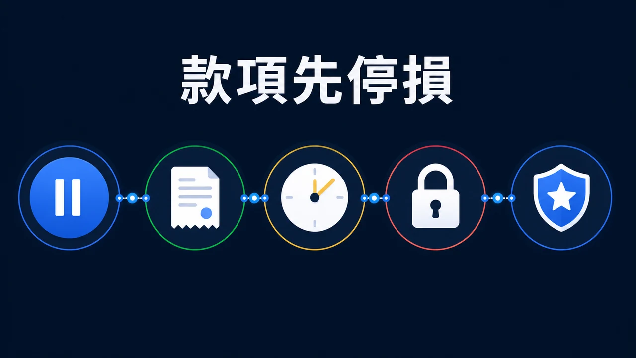 平台維護款項停損存證圖