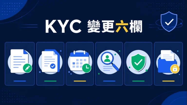KYC 身分驗證規則異動怎麼看？適用地區、資料範圍與過渡期主圖